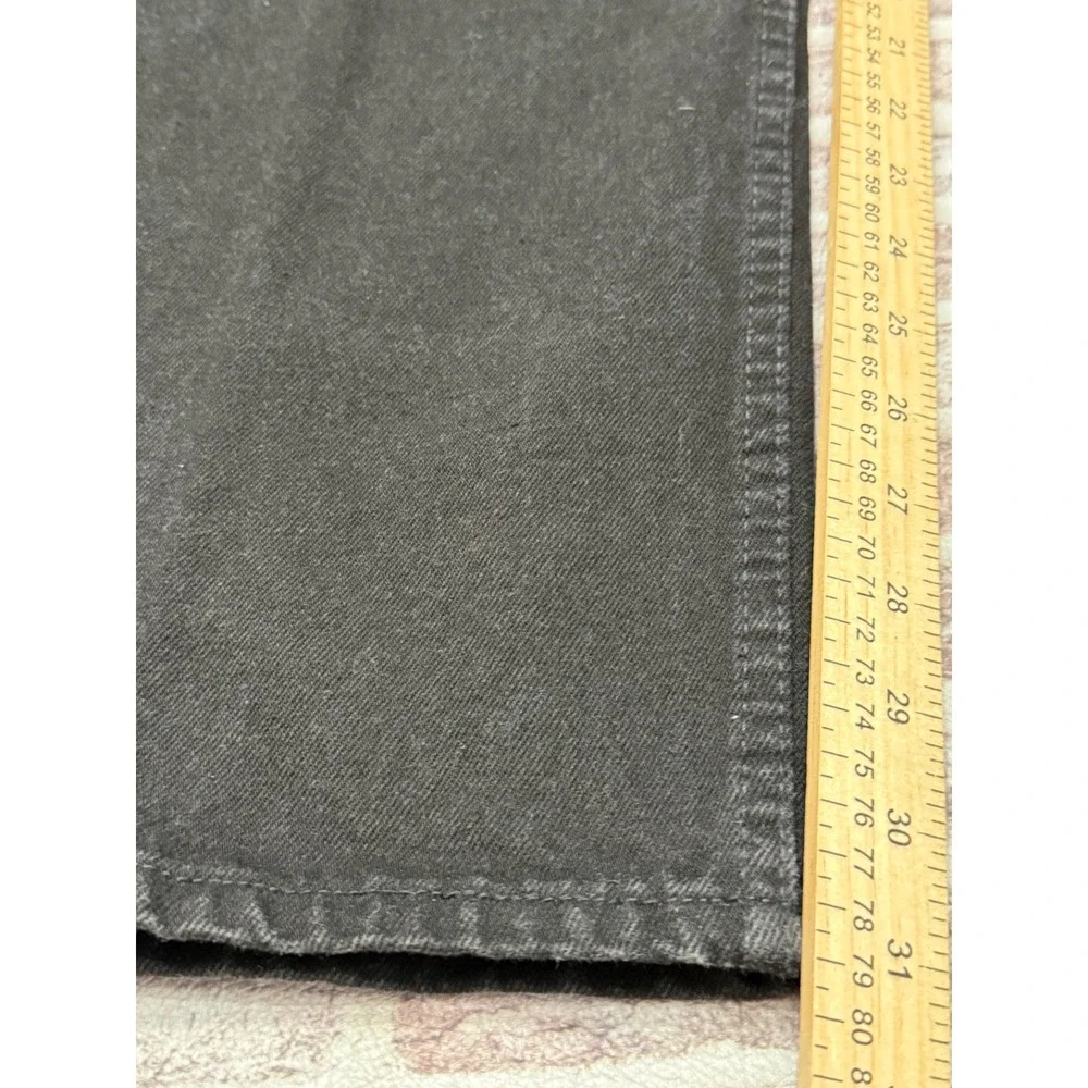 Vintage Levis 505 Orange Tab Black Jeans Made USA Mens 38x30 Straight Leg 1997
